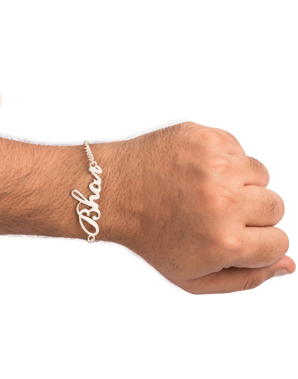 Handmade Bhai Engraved Bracelet