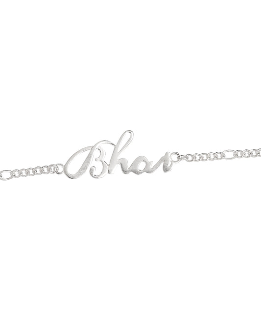 Handmade Bhai Engraved Bracelet