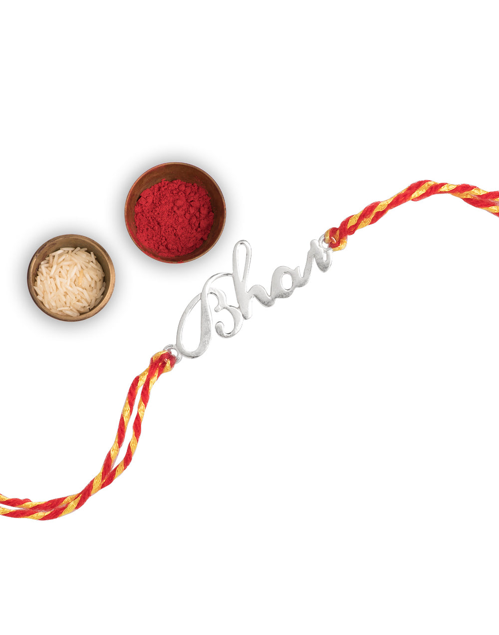 Handmade Bhai Engraved Thread Rakhi