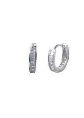 Pure 92.5 Sterling Silver Unisex Hoops Earrings
