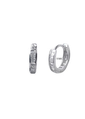 Pure 92.5 Sterling Silver Unisex Hoops Earrings
