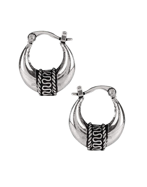 Unisex Hoops Earrings - Default Title - Abhooshan