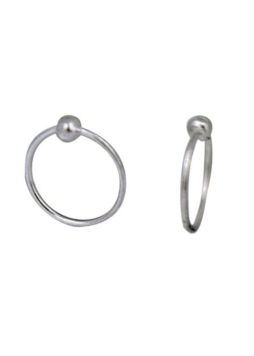 Pure 92.5 Sterling Silver Light weighted Hoop Earrings - Default Title - Abhooshan