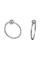 Pure 92.5 Sterling Silver Light weighted Hoop Earrings