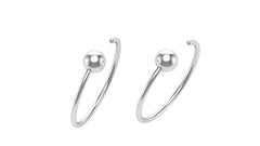 Pure 92.5 Sterling Silver Light weighted Hoop Earrings