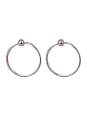 Pure 92.5 Sterling Silver Light weighted Hoop Earrings