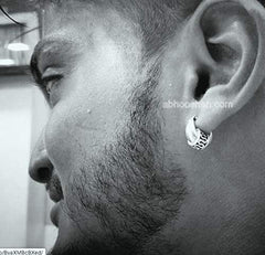 Pure 925 Sterling Silver Unisex Hoop Earrings