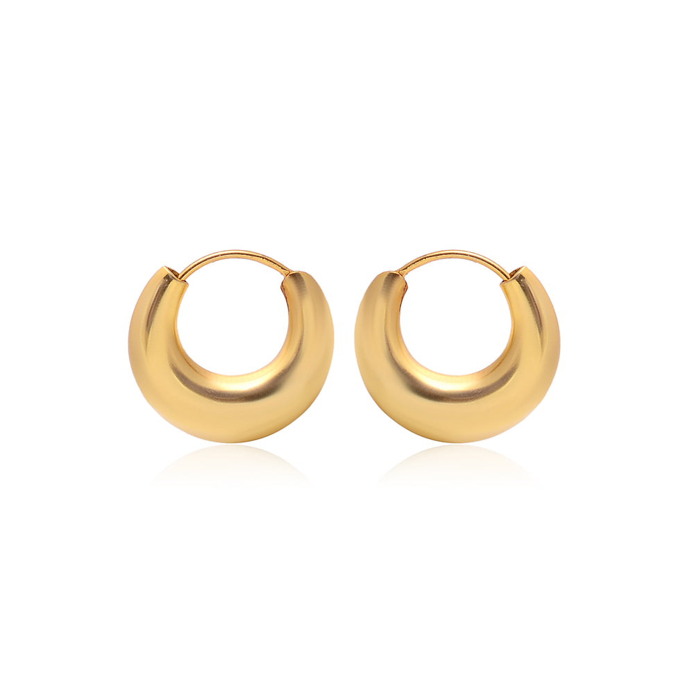 Pure 925 Sterling Silver Unisex Hoop Earrings