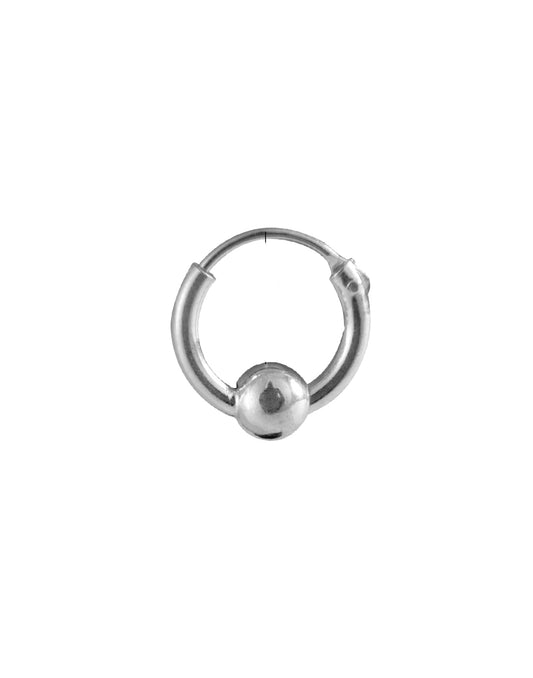 92.5 Sterling Silver Nose Rings 6 mm Hoops Bali