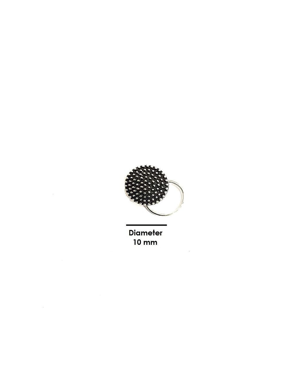Combo Set of 4 Designer Oxidized Silver Alloy Nose Pin Studs