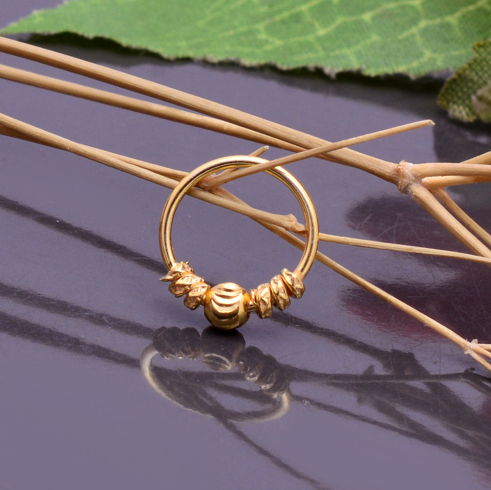 Gold Plated 92.5 Sterling Silver Nose Ring