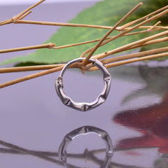 Self Design 92.5 Sterling Silver Nose Ring