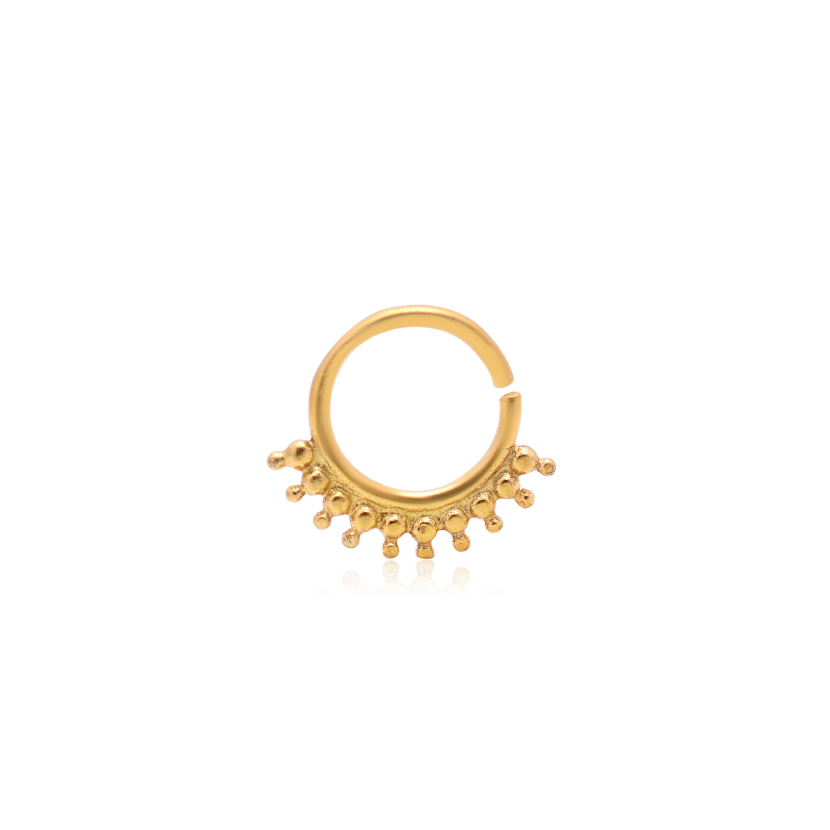 Gold Plated 92.5 Sterling Silver Nose Ring