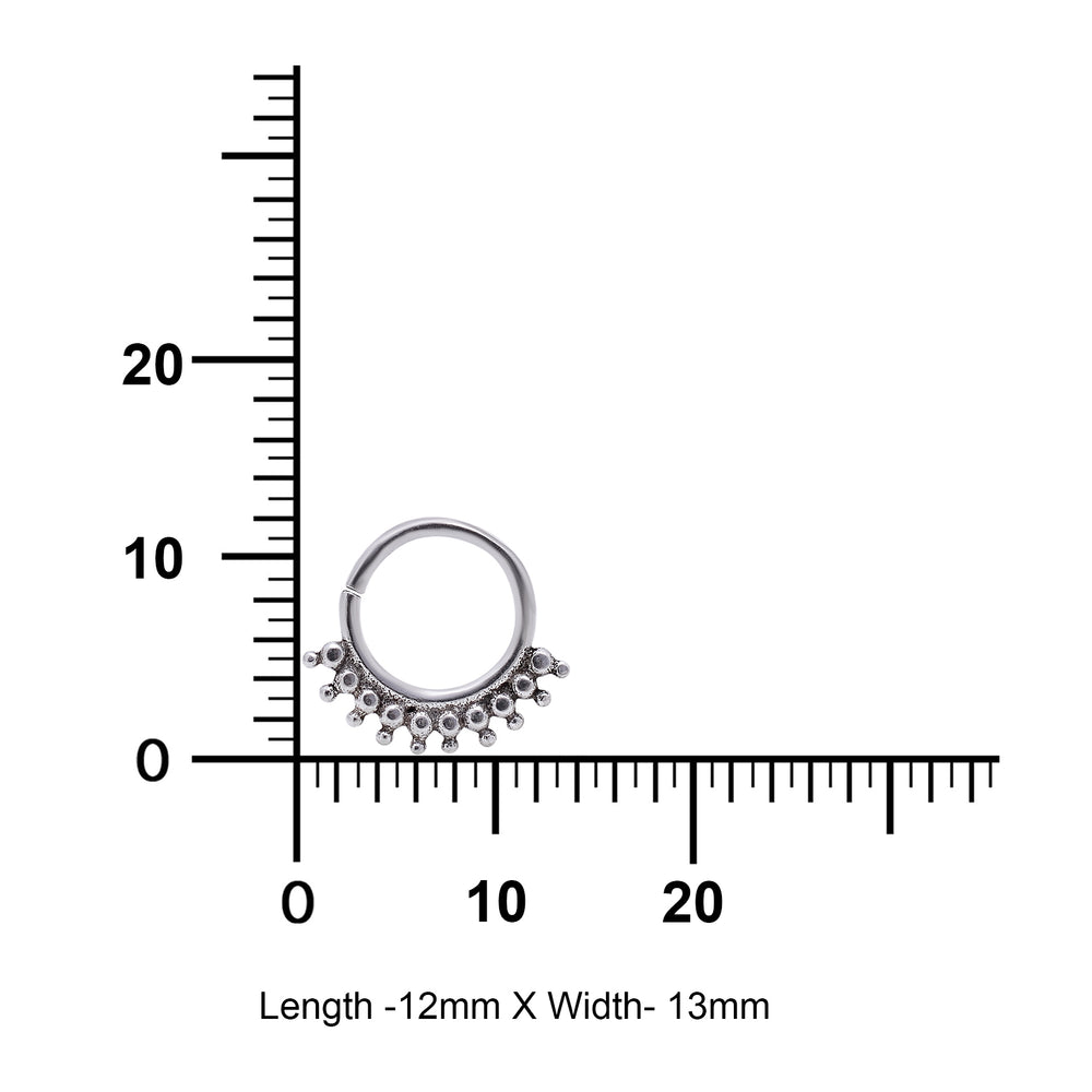 Oxidized 92.5 Sterling Silver Nose Ring