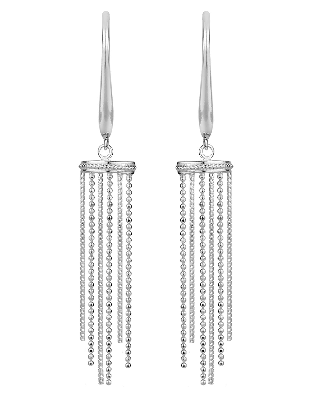 925 Sterling Silver Fashionable Handmade Dangler Hanging Earrings