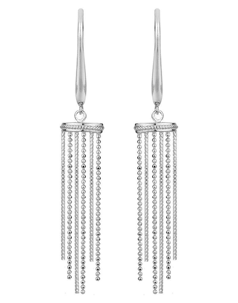 925 Sterling Silver Fashionable Handmade Dangler Hanging Earrings