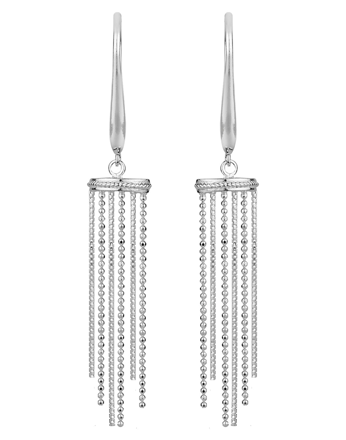 925 Sterling Silver Fashionable Handmade Dangler Hanging Earrings