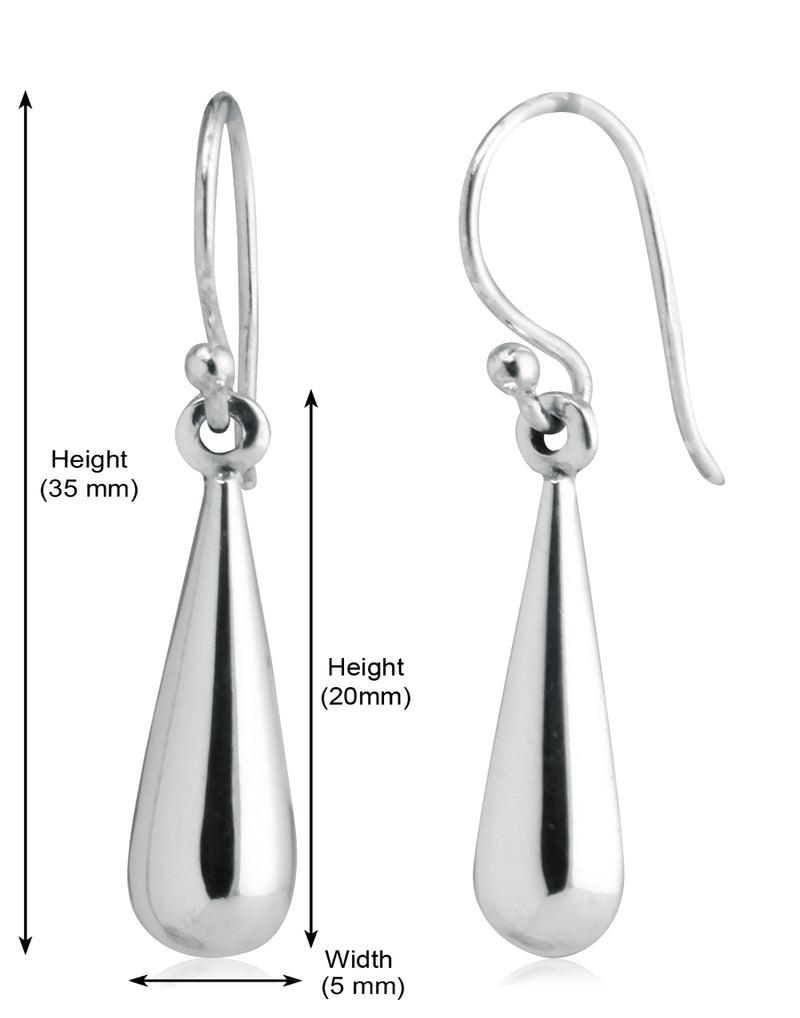 Good Looking Long Drops in Ear Wire in 92.5 Silver