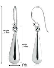 Good Looking Long Drops in Ear Wire in 92.5 Silver