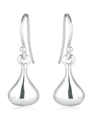 Good Looking Tear Shaped Drops in Ear Wire in 92.5 Sterling Silver