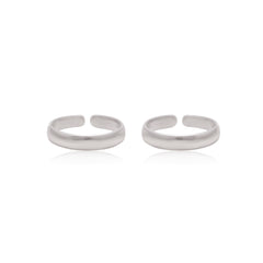 Pair of Designer 925 Silver Toe Rings Bichiya