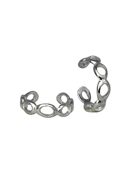 Pair of Designer 925 Silver Toe Rings Bichiya