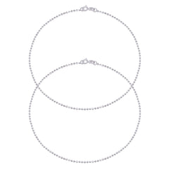 Bead Anklets in 92.5 Sterling Silver - Anklets