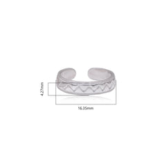 Beautiful pair of Toe Rings Bichiya in 92.5 Silver - Toe Rings