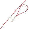 Combo of 92.5 Sterling Silver Infinity Rakhi in Red Thread for Bhaiya Bhabhi Couple Rakhi