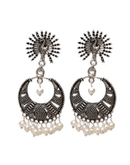 Cute pair of Traditional Jhumki in Silver Alloy High Finish - Jhumkis