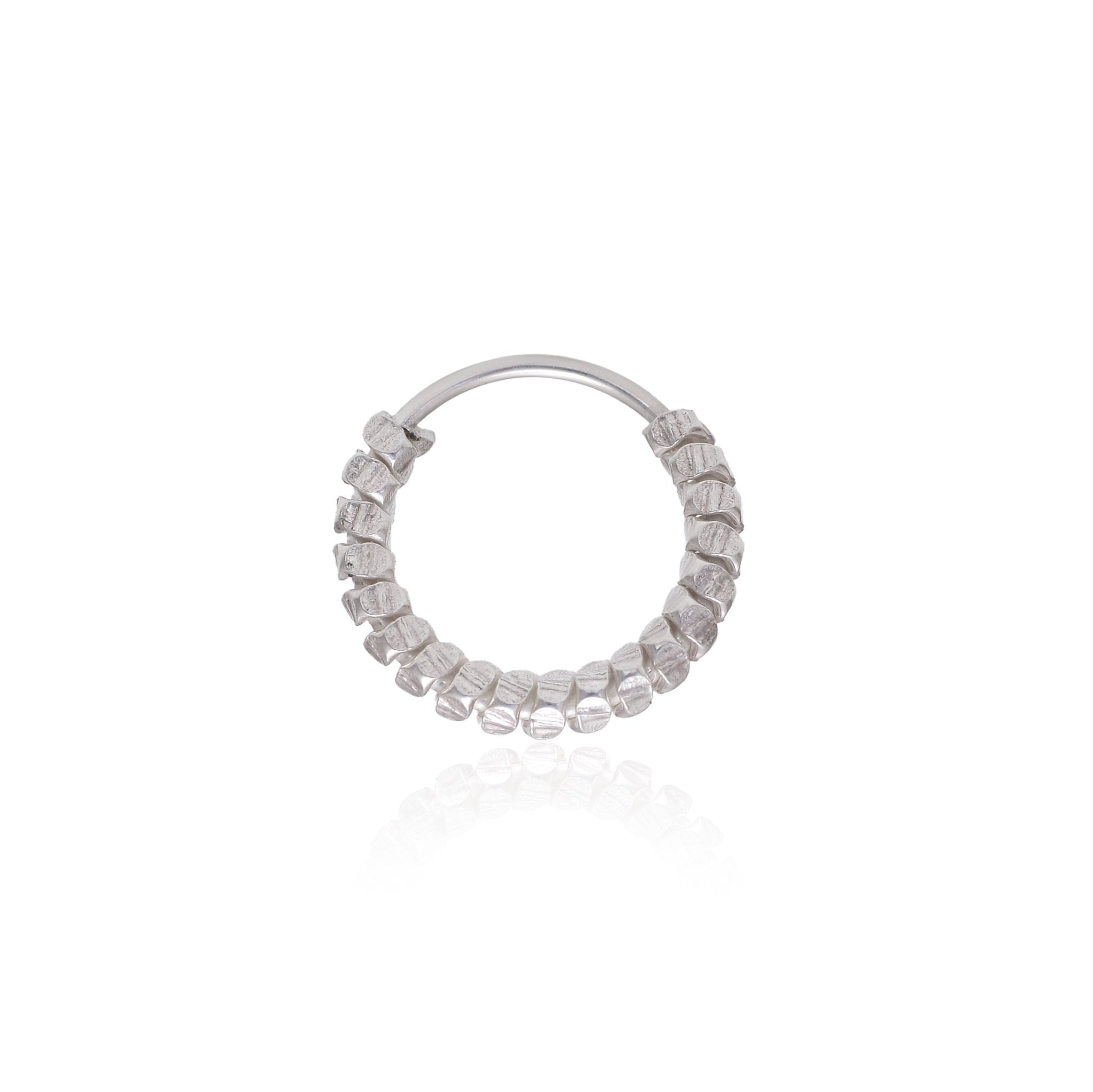 Designer 92.5 Sterling Silver Nose Ring for Women - Silver Nose Ring