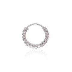 Designer 92.5 Sterling Silver Nose Ring for Women - Silver Nose Ring