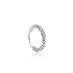 Designer 92.5 Sterling Silver Nose Ring for Women - Silver Nose Ring