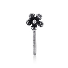 Designer Clip on Nose Pin in 92.5 Silver - Silver Clip On Nose Pin
