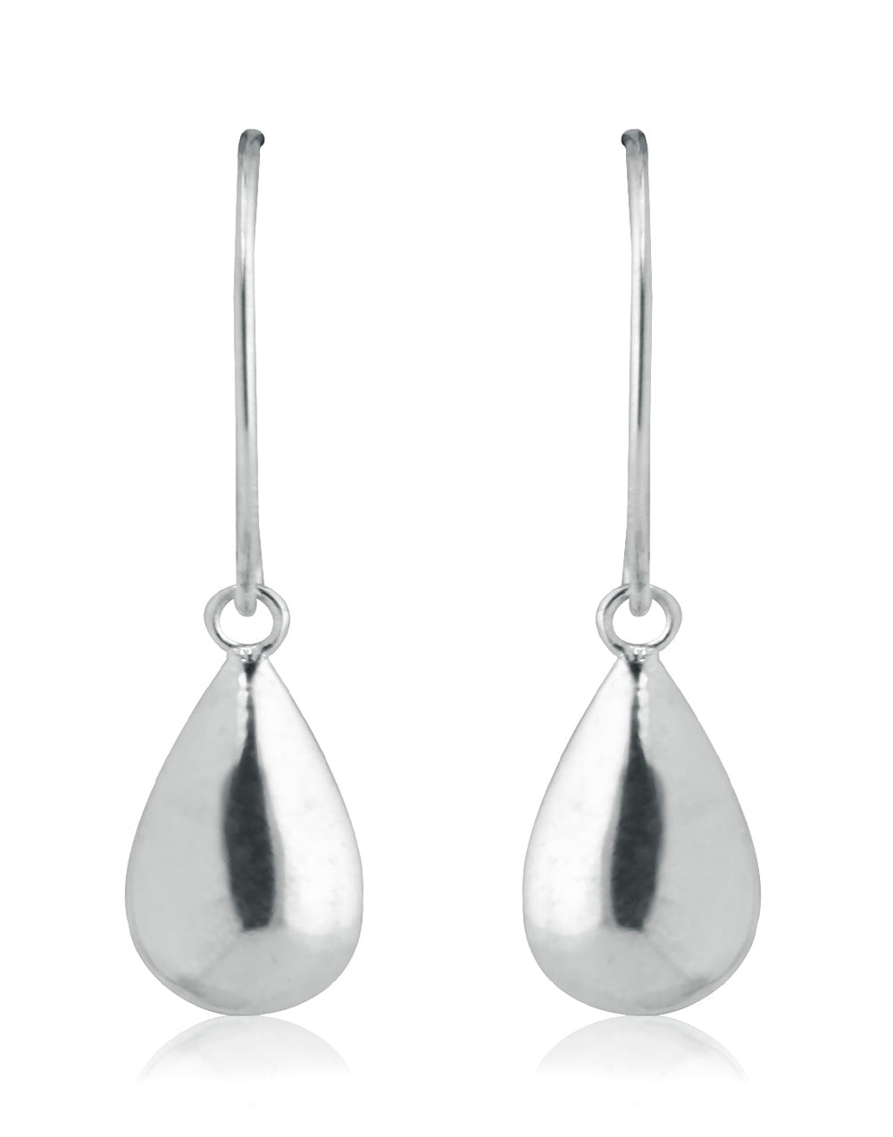 Designer Drop Earrings in Open Loop in Pure 92.5 Sterling Silver - Danglers