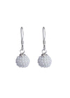 Designer Round Turquoise Micro Pearl Ball with 925 Sterling Silver Ear Wire