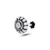 Flower Shape Screw Back Nose Pin in 92.5 Sterling Silver for Women and Girls