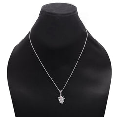Ganpati 92.5 Sterling Silver Enamel Pendant with Cz - Pendants