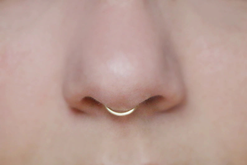 Combo of 92.5 Sterling Silver and Gold Plated Clip On Nose Ring