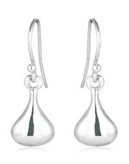 Good Looking Tear Shaped Drops in Ear Wire in 92.5 Sterling Silver - Danglers
