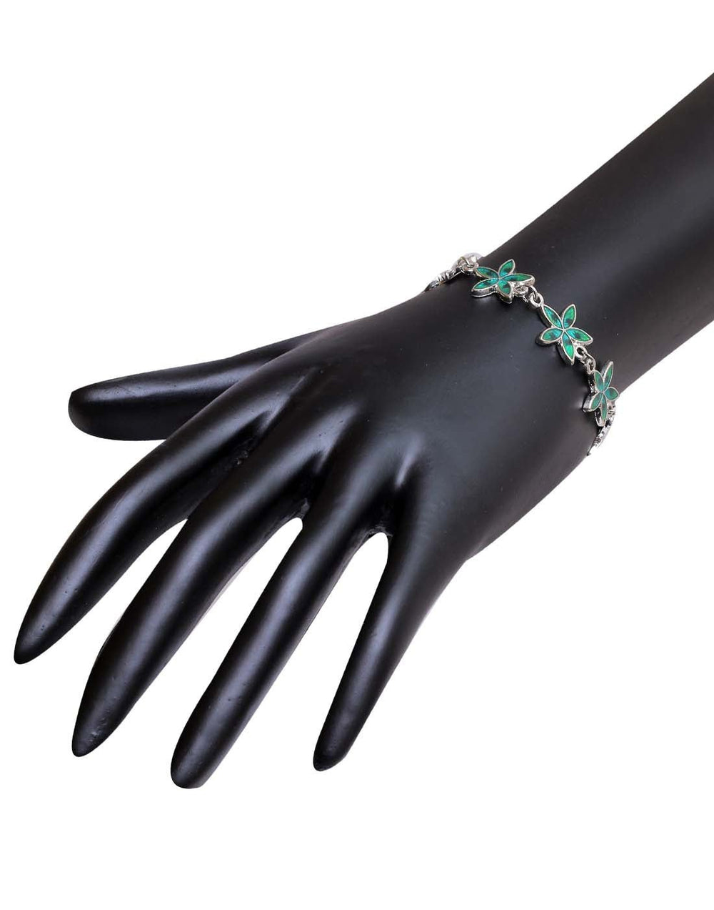 Handmade Bangle in Silver Alloy with Stone for Women - Bangles And Bracelets