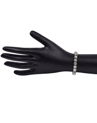 Handmade Beaded Silver Alloy Bracelet - Bangles And Bracelets