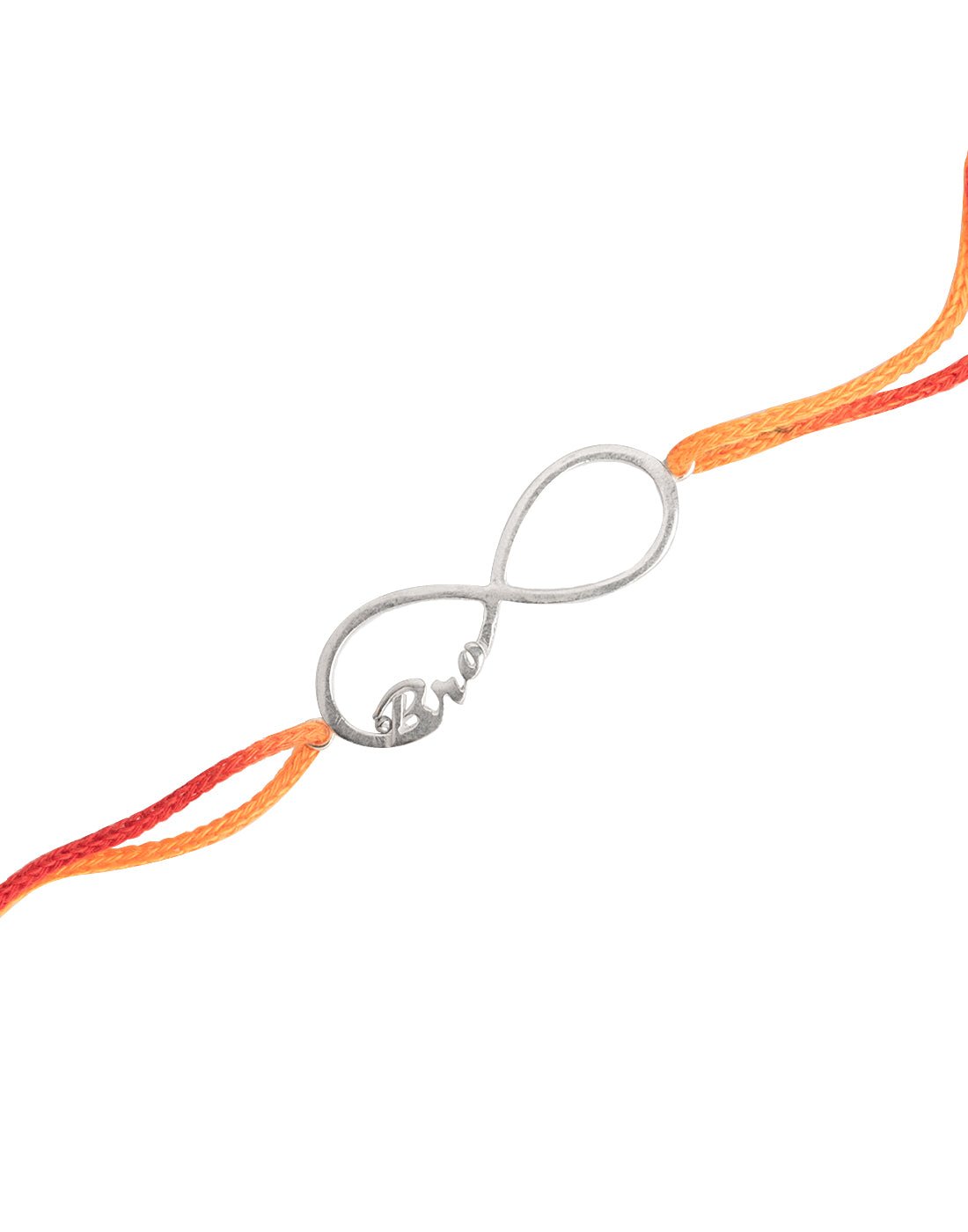 Handmade Bro Engraved Thread Rakhi - Bangles And Bracelets
