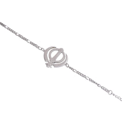 Handmade Sikh Bracelet in Silver Alloy - Bangles And Bracelets
