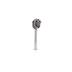 Knot Shape Clip on Nose Pin in 92.5 Silver - Silver Clip On Nose Pin