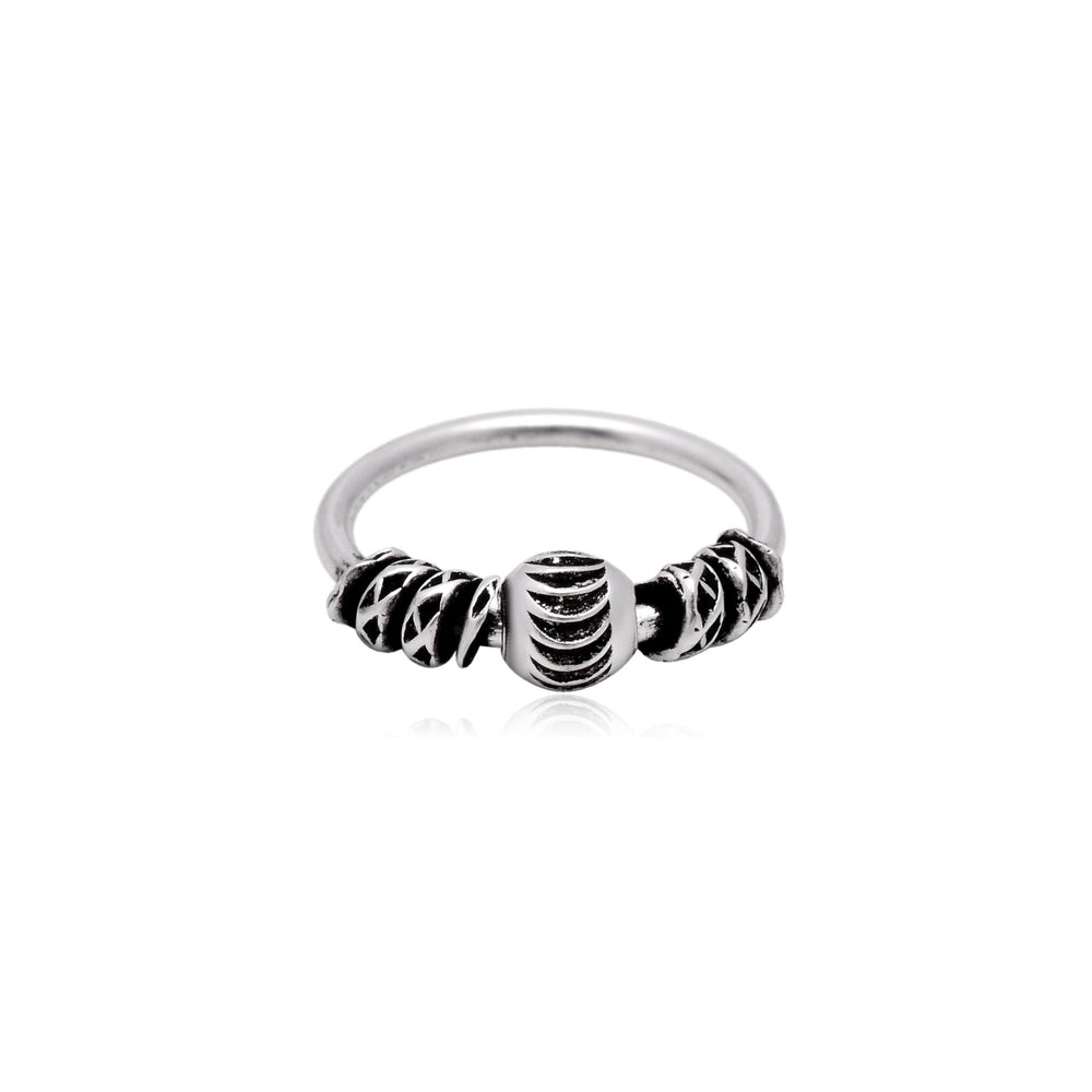 Oxidized 92.5 Sterling Silver Nose Ring - Silver Nose Ring