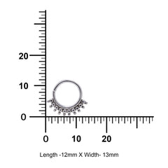 Oxidized 92.5 Sterling Silver Nose Ring - Silver Nose Ring