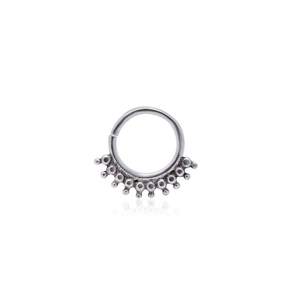 Oxidized 92.5 Sterling Silver Nose Ring - Silver Nose Ring
