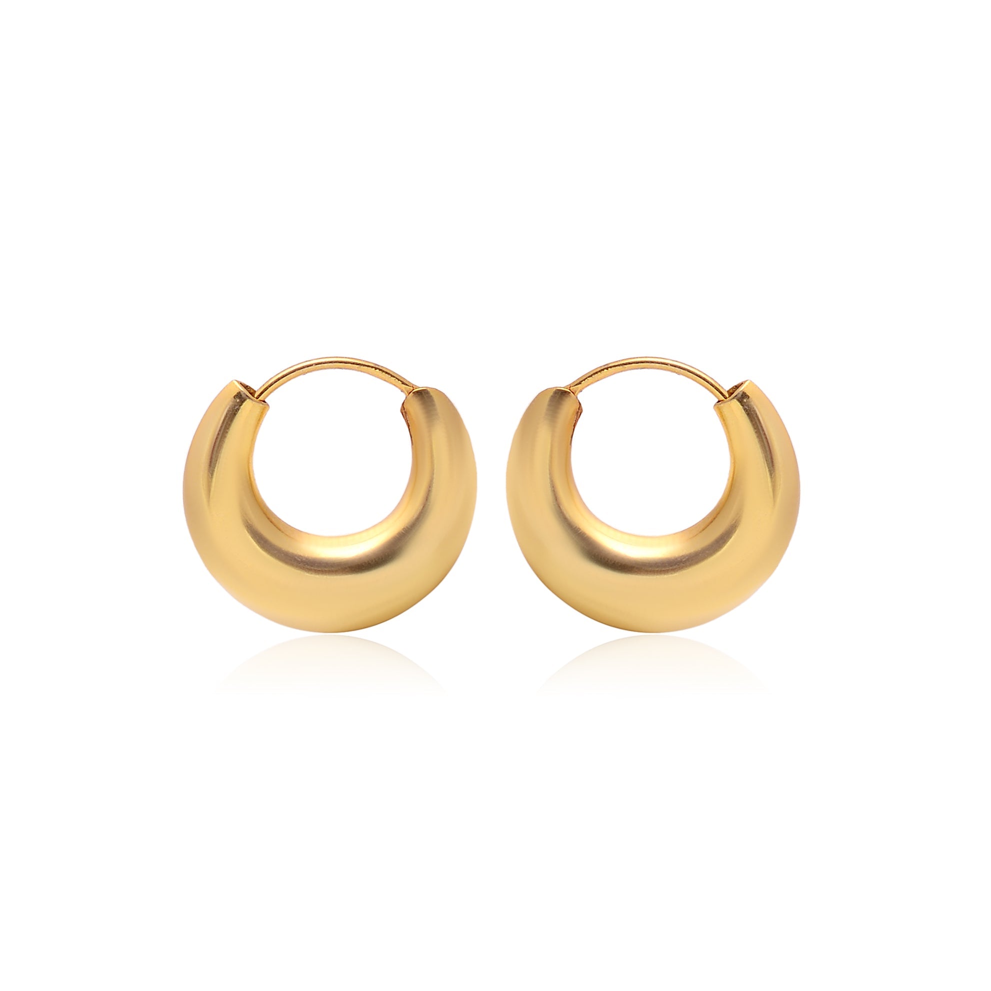 Pure 925 Sterling Silver Unisex Hoop Earrings - Hoops