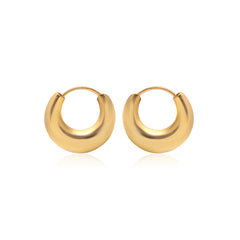 Pure 925 Sterling Silver Unisex Hoop Earrings - Hoops